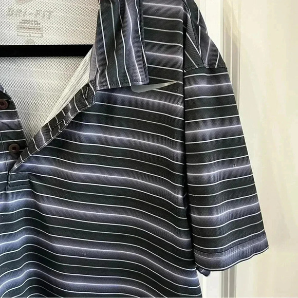 Nike Purple and Black Striped Mens Polo Size Large - Picture 3 of 6